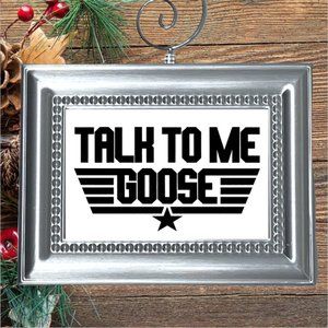 Top Gun Talk To Me Goose Retro Movie Memorabilia Christmas Tree‎ Ornament